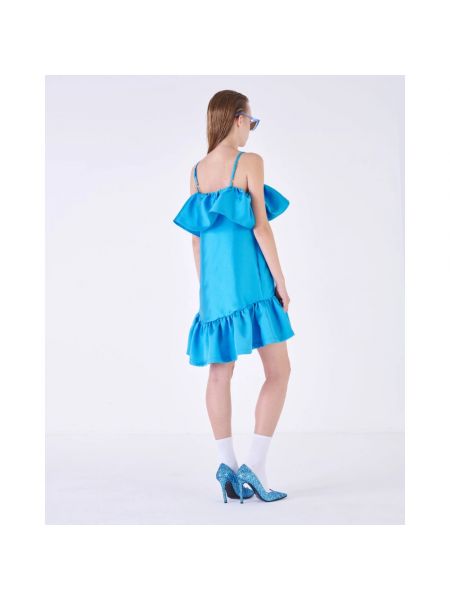 Mini vestido con volantes Silvian Heach azul