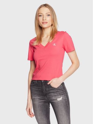 Μπλούζα Calvin Klein Jeans ροζ