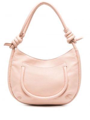 Δερμάτινη τσάντα shopper Zanellato ροζ