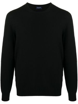 Maglione con scollo tondo Drumohr nero