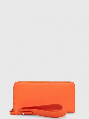 Portfel Calvin Klein pomarańczowy