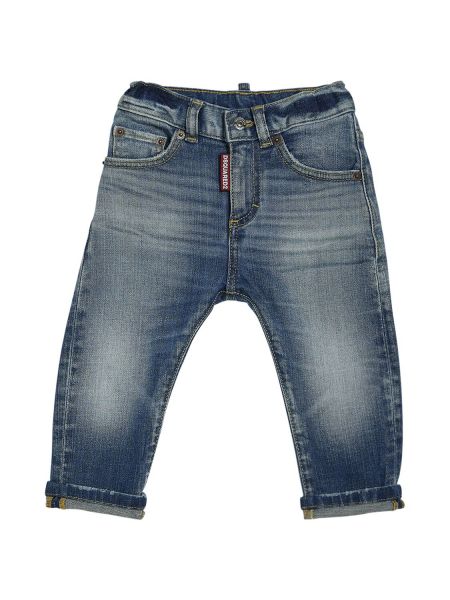 Bomull stretch jeans for jenter Dsquared2 blå