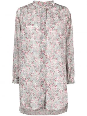 Памучна копринена риза на цветя Isabel Marant розово