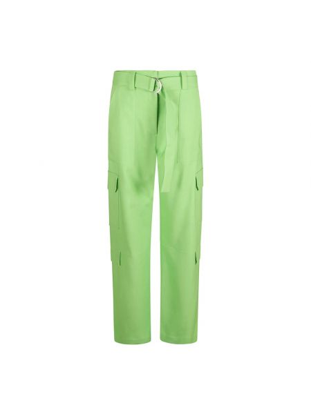 Zielone spodnie sportowe Msgm