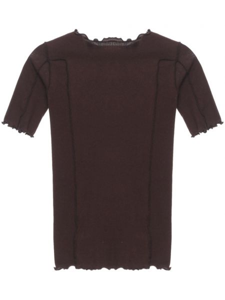 T-shirt en coton Baserange marron