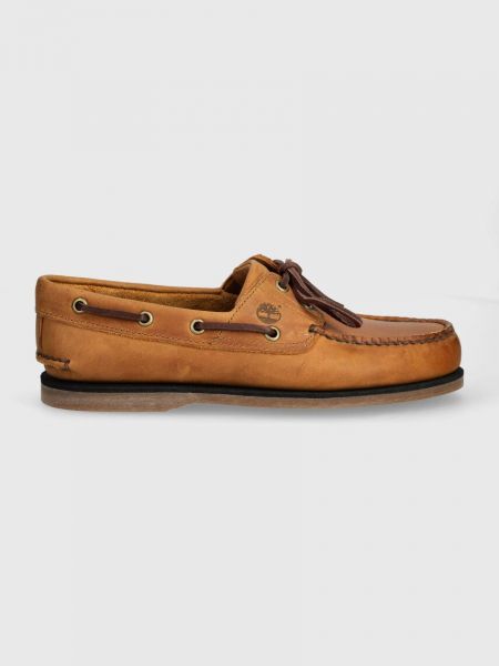 Pantofi din piele clasici Timberland bej