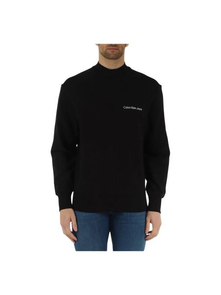 Sweatshirt mit print Calvin Klein Jeans schwarz