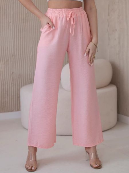 Παντελόνι από βισκόζη Kesi ροζ
