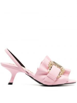 Sandale mit schnalle Versace Jeans Couture pink