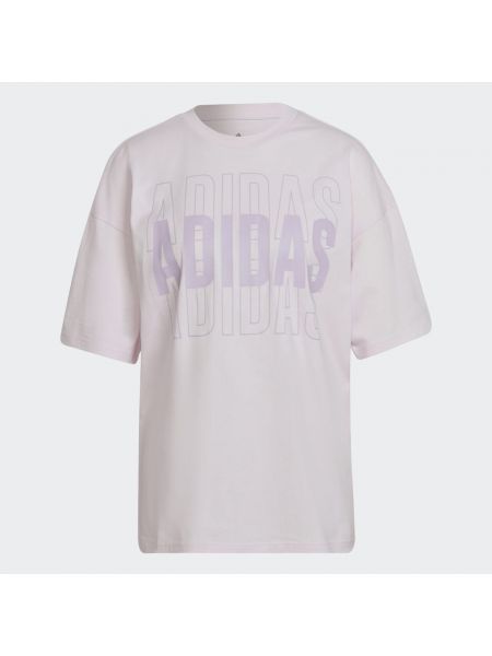 Koszulka oversize Adidas różowa