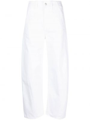 Ravne hlače Studio Nicholson bela