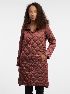 Dygsniuotas paltas Orsay ruda