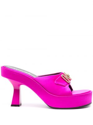 Papuci tip mules cu platformă Versace Pre-owned roz