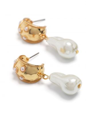 Boucles d'oreilles avec perles à boucle Kenneth Jay Lane