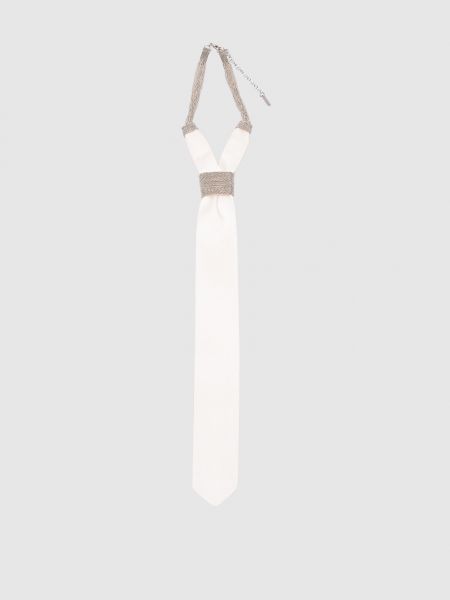 Шелковый галстук Peserico бежевый