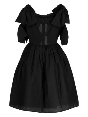 Kleid mit schleife Pushbutton schwarz