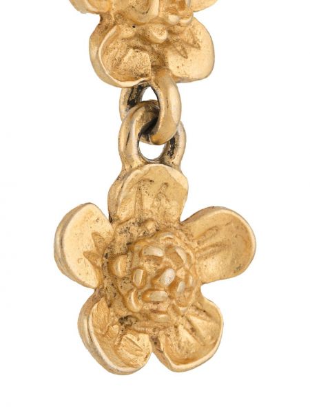 Květinové náušnice Givenchy Pre-owned zlaté