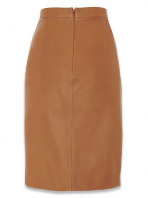 Pieštuko formos sijonas Saint Laurent ruda