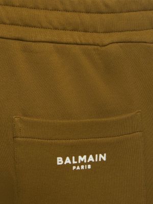 Teplákové nohavice Balmain khaki
