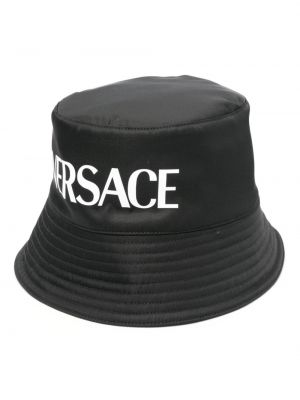 Mustriline müts Versace must