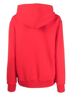 Kokvilnas kapučdžemperis ar apdruku Autry sarkans