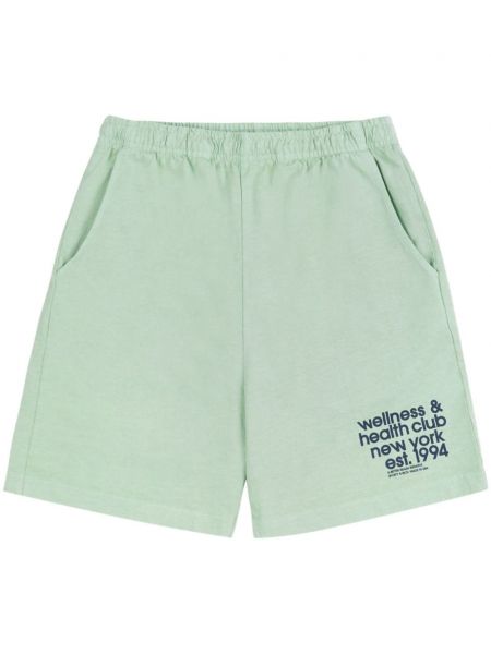 Shorts à imprimé Sporty & Rich vert
