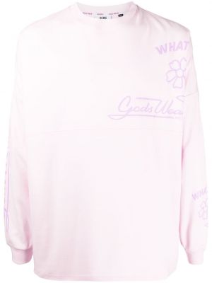 Geblümte t-shirt aus baumwoll mit print Gcds pink