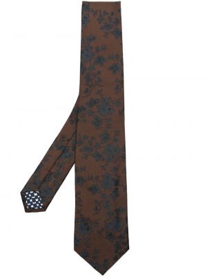 Jedwabny krawat w kwiatki Paul Smith