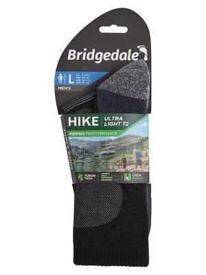 Nogavice iz merina Bridgedale modra