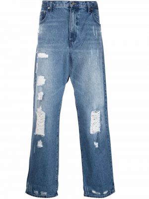 Voľné obnosené džínsy Michael Kors modrá