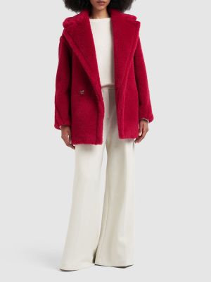 Cappotto di lana Max Mara rosso