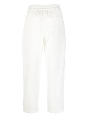 Bavlněné kalhoty Pt Torino bílé