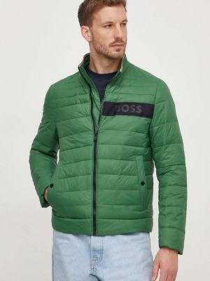 Pikowana kurtka puchowa Hugo Boss zielona