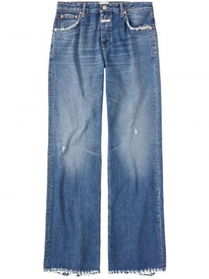 Bootcut džínsy s nízkym pásom Closed modrá