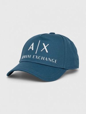 Șapcă Armani Exchange albastru
