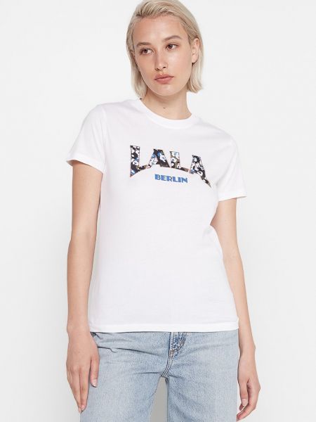 Koszulka z nadrukiem Lala Berlin biała