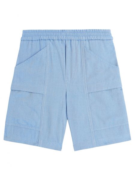 Puuvilla bermudashortsit pojille Moncler Enfant sininen