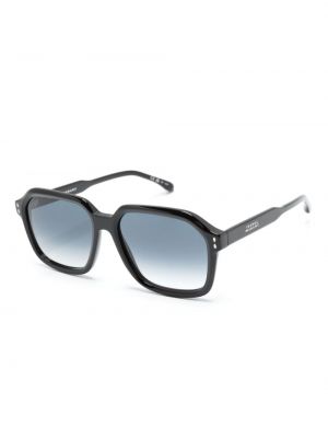 Okulary przeciwsłoneczne z nadrukiem oversize Isabel Marant Eyewear czarne