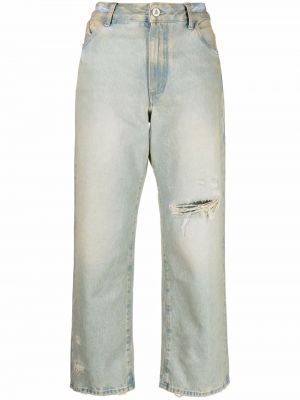 Distressed jeans ausgestellt The Attico blau