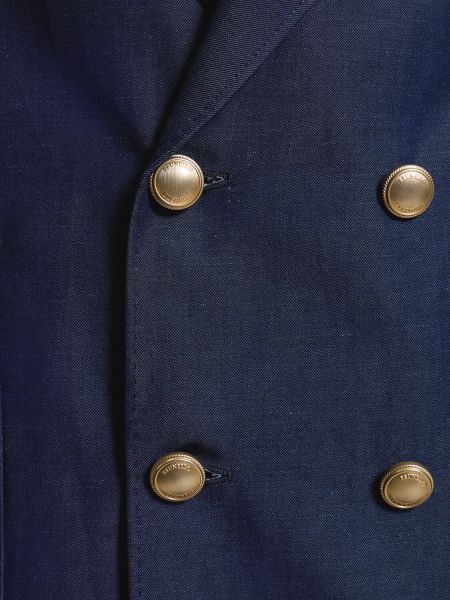 Lněný vlněný oblek Brunello Cucinelli