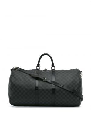 Cestovná taška Louis Vuitton sivá