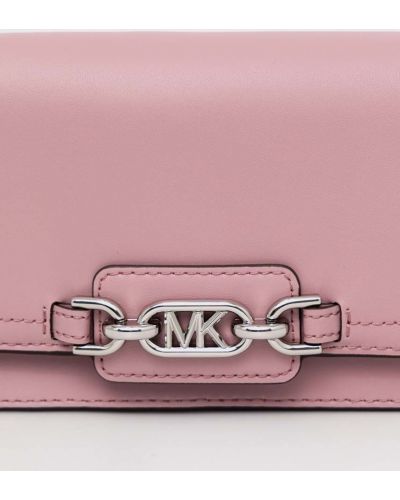 Bőr pénztárca Michael Michael Kors rózsaszín