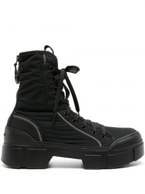 Ankle boots à lacets à plateforme en dentelle Vic Matie noir