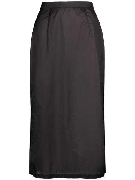 Falda midi transparente Maison Margiela negro