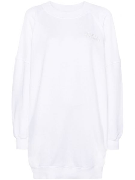 Βαμβακερή φόρεμα Isabel Marant λευκό