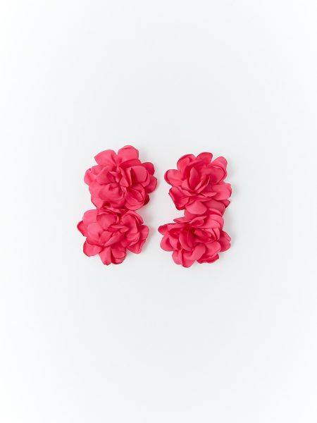 Pendientes de flores Sfera rosa