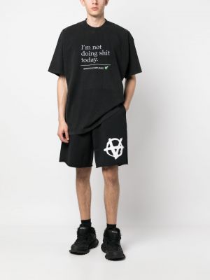 Shorts mit print Vetements schwarz