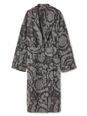 Кашмирен халат с принт Versace