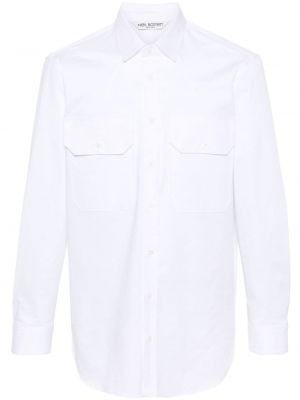 Риза с джобове Neil Barrett бяло