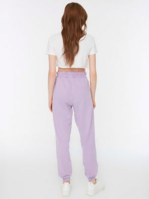 Pantaloni sport Trendyol violet